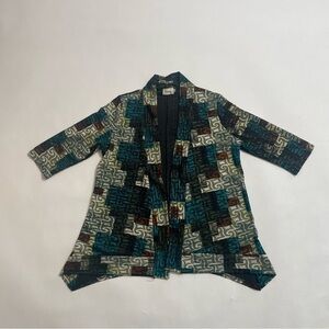 PAPA VANCOUVER patchwork cardigan/poncho